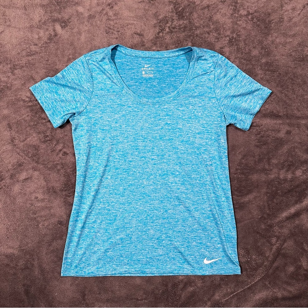 Nike Women’s Dri-Fit Teal Blue Shirt - Medium